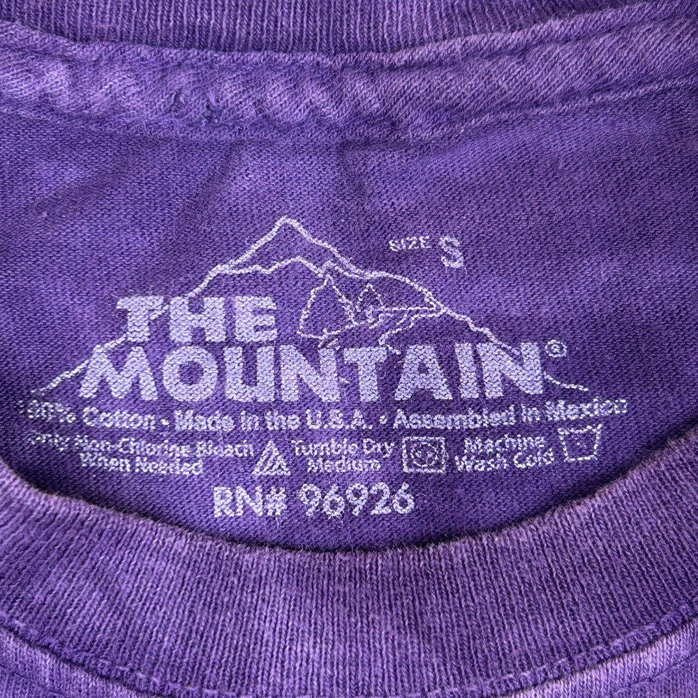 The Mountain Fly Face Graphic Tee Purple Tie Dye Insect Shirt Small 96926 - Picture 2 of 6